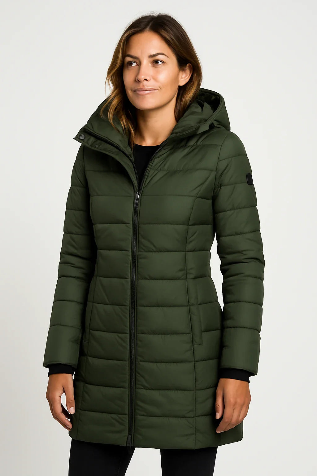 Women’s Quilted Mid-Length Puffer Coat