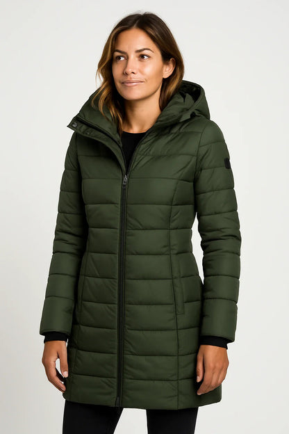 Women’s Quilted Mid-Length Puffer Coat