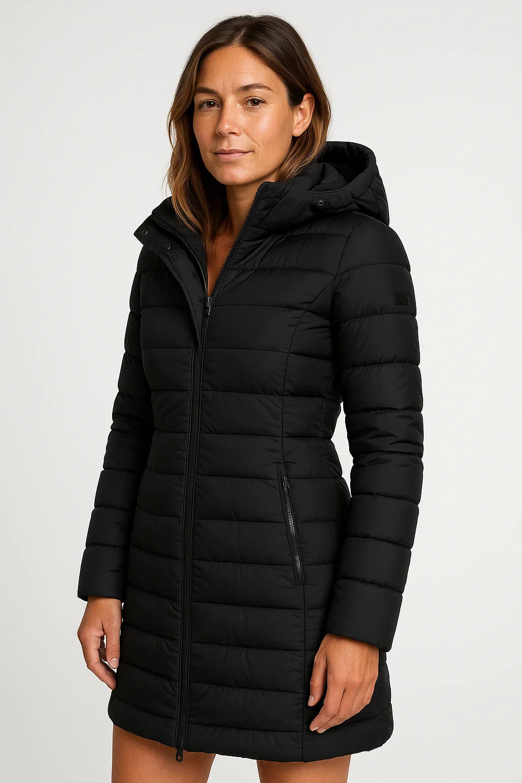 Women’s Quilted Mid-Length Puffer Coat