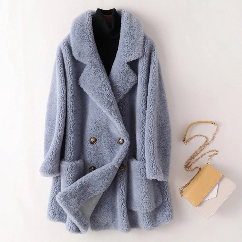 Women’s Teddy Double-Breasted Coat