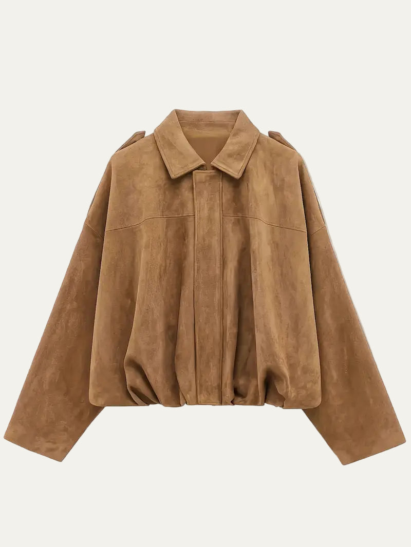 Women’s Oversized Cropped Bomber Jacket