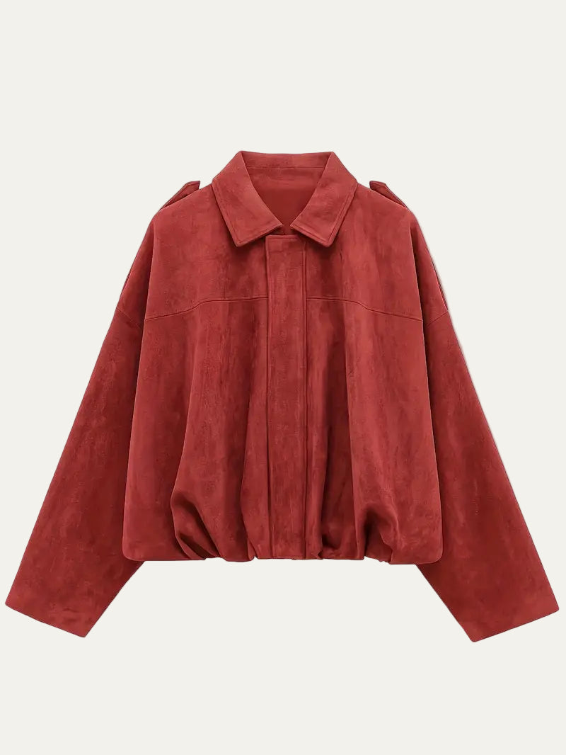 Women’s Oversized Cropped Bomber Jacket