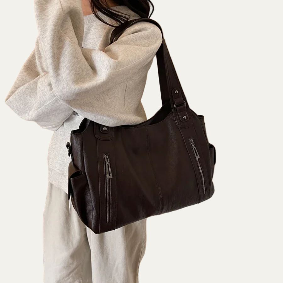 Women’s Slouchy Multi-Pocket Tote Bag