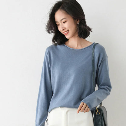 Women’s Relaxed Boat Neck Knit Top