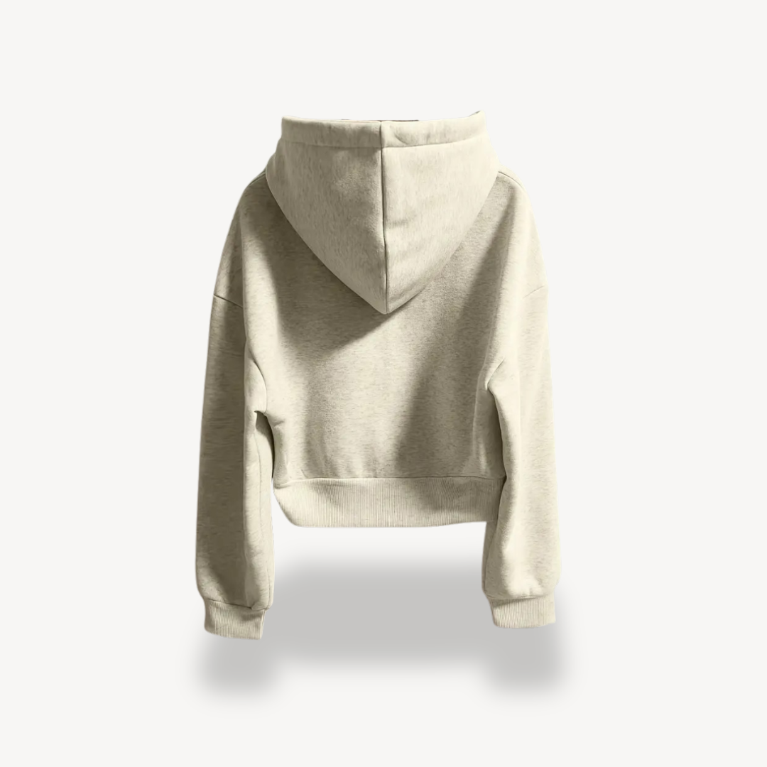 Women’s Double Zipper Cotton Hoodie
