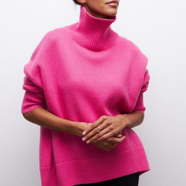 Women’s Oversized Chunky Funnel Neck Sweater