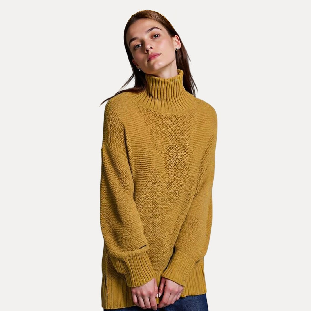 Women’s Ribbed Mock Turtleneck Sweater