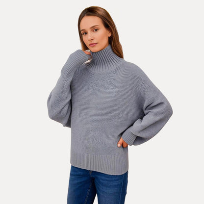 Women’s Ribbed Mock Turtleneck Sweater