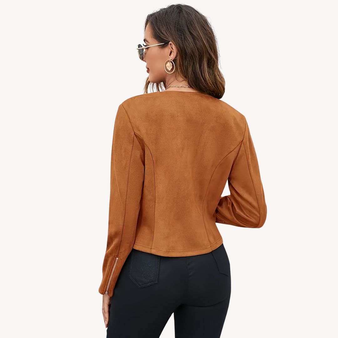 Women’s Solid Zip-Up Jacket