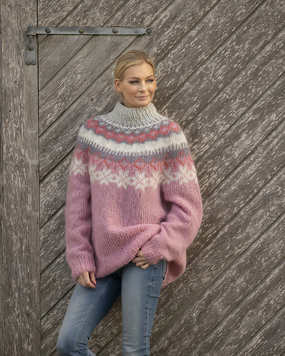 Women’s Chunky Knit Turtleneck Jumper