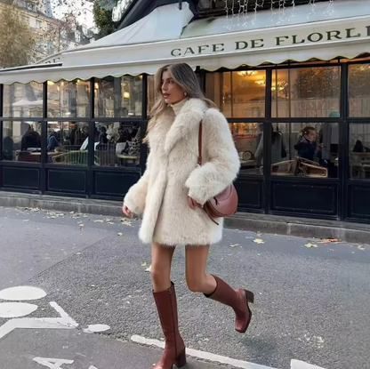 Womens Faux Fur Coat