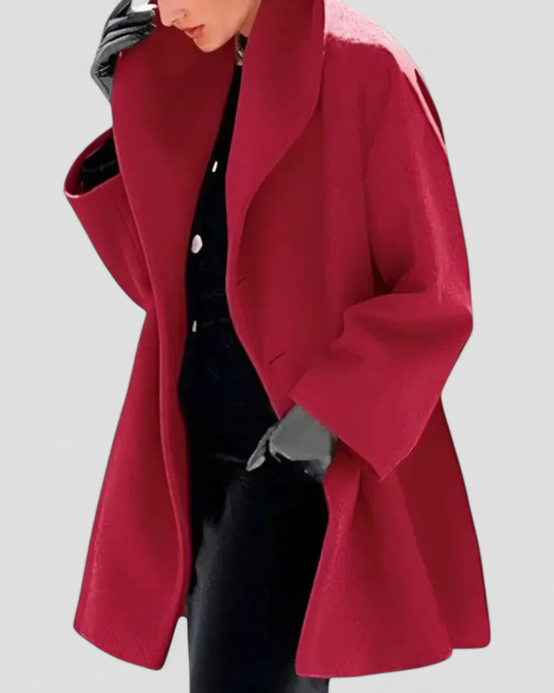 Women’s Casual Buttoned Windbreaker Coat