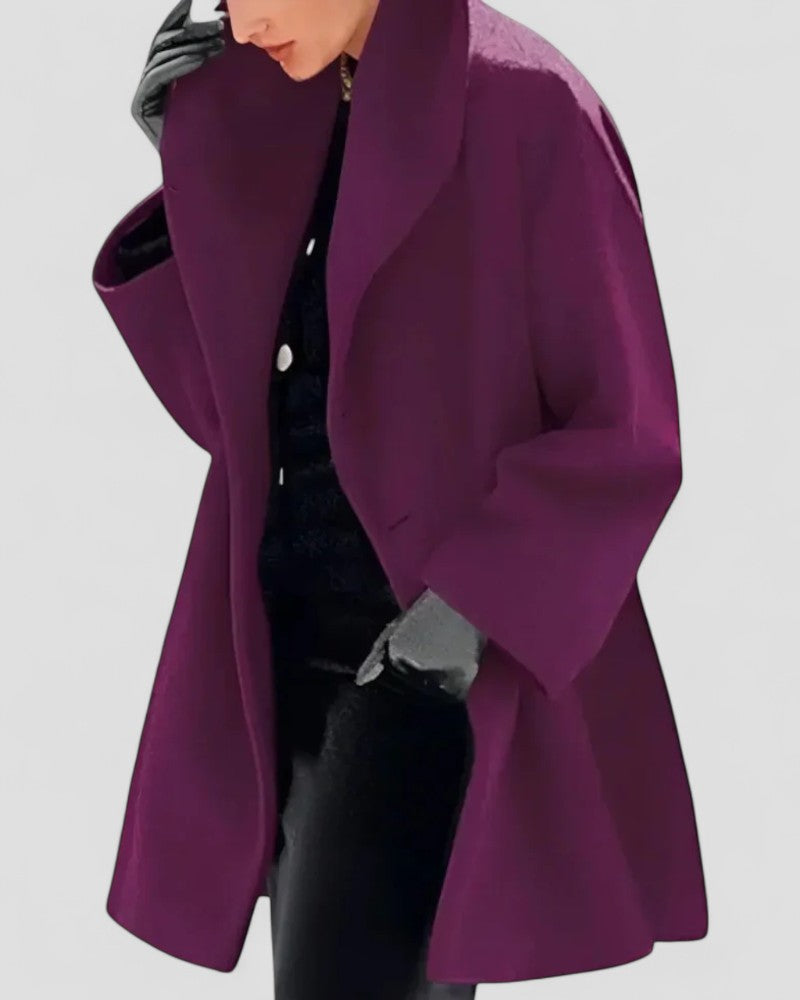 Women’s Casual Buttoned Windbreaker Coat