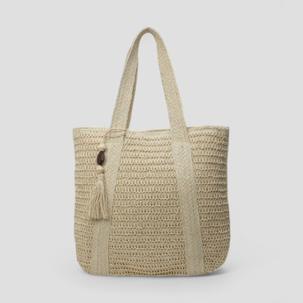 Woven Bucket Tote Large Capacity Summer Beach Shoulder Bag