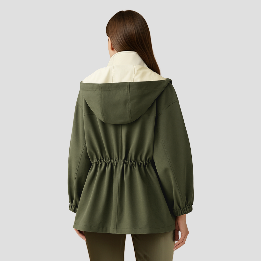 Women’s Oversized High Neck Drawstring Jacket