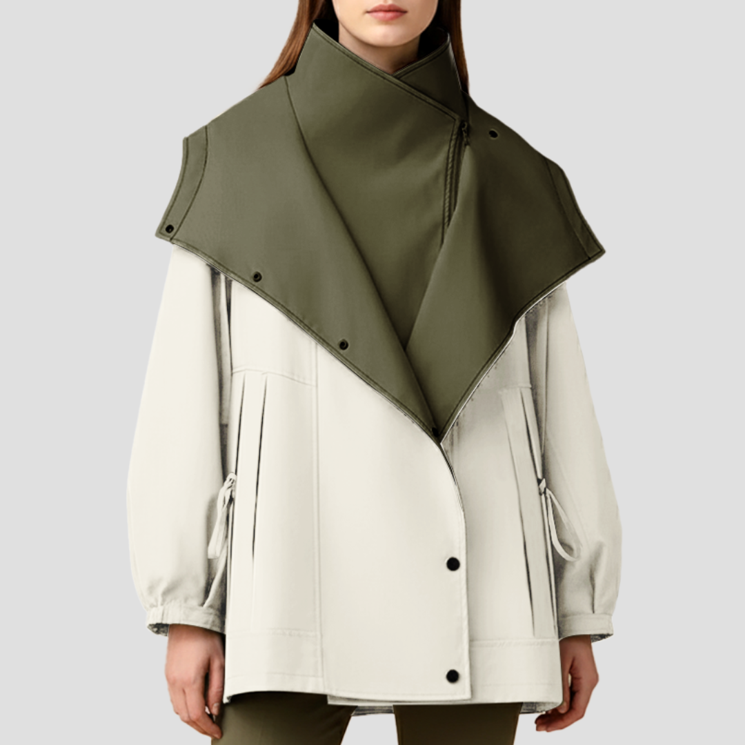 Women’s Oversized High Neck Drawstring Jacket