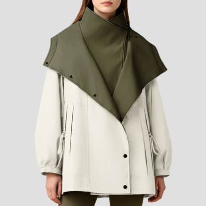Women’s Oversized High Neck Drawstring Jacket