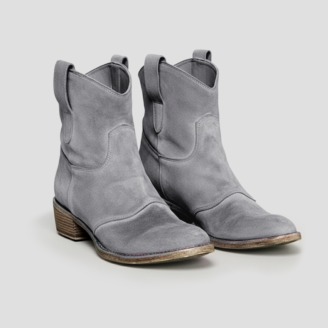 Women’s Suede Slouched Western Cowboy Boots