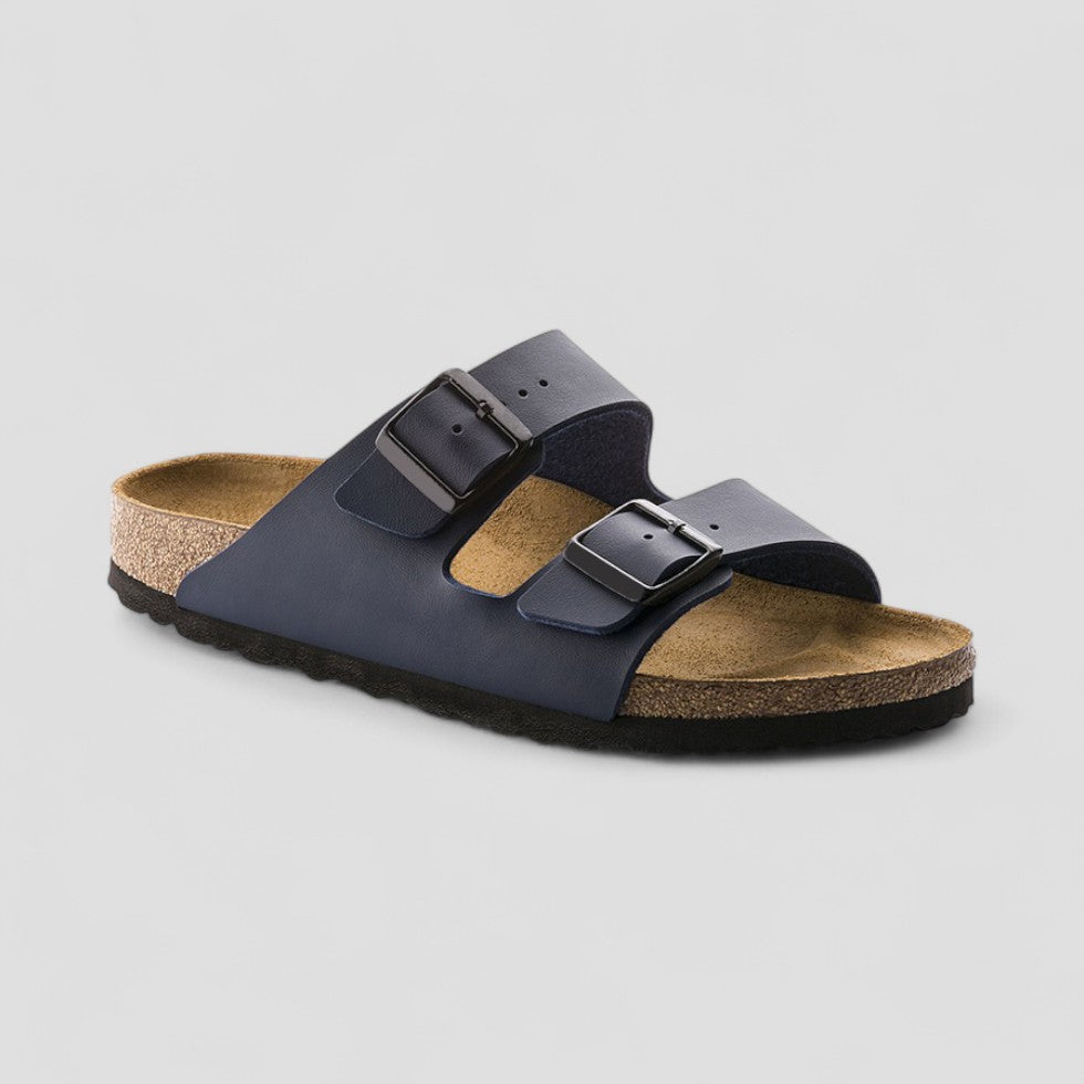 Women’s Retro Double Buckle Flat Sandals